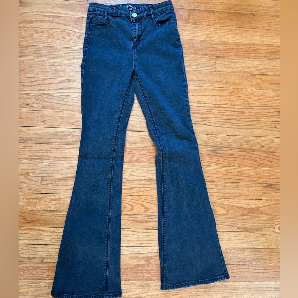 Missguided + Black Flare Jeans